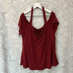 Torrid Red Halter Blouse